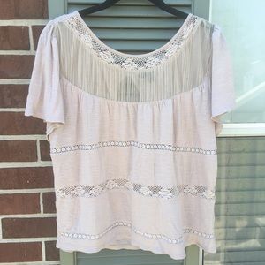 Bohemian rose colored top